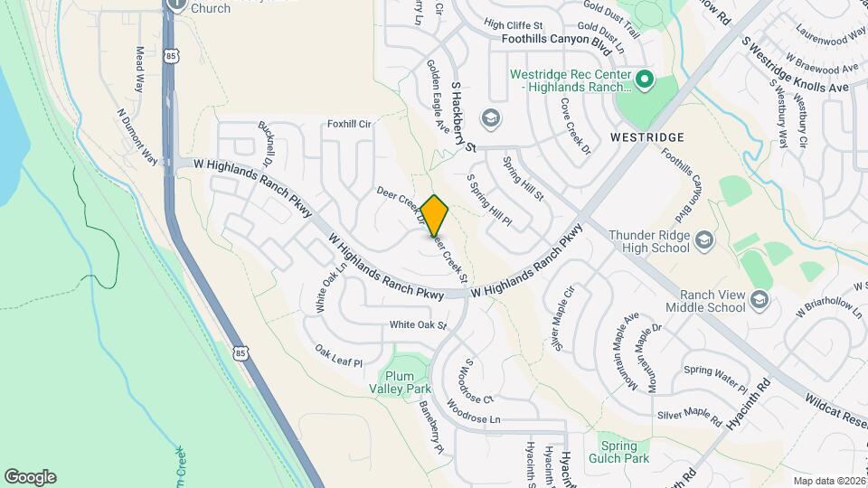 10047 Deer Creek St Map and Location Details