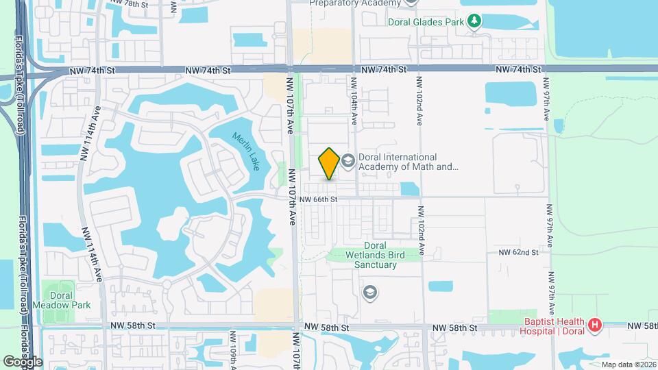 6671 NW 105th Ave Map and Location Details