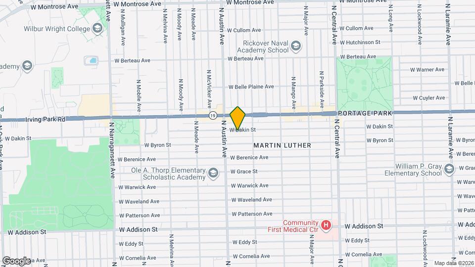 5937 W Dakin St, Unit 1 Map and Location Details