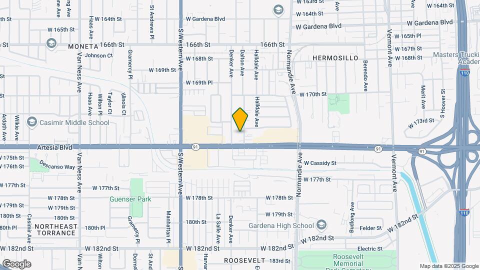 17303 S Dalton Ave Map and Location Details