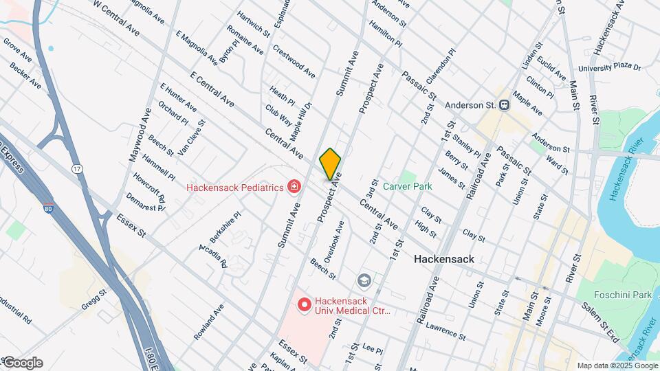223 Prospect Ave, Unit C Mapa y Detalles de la Ubicación