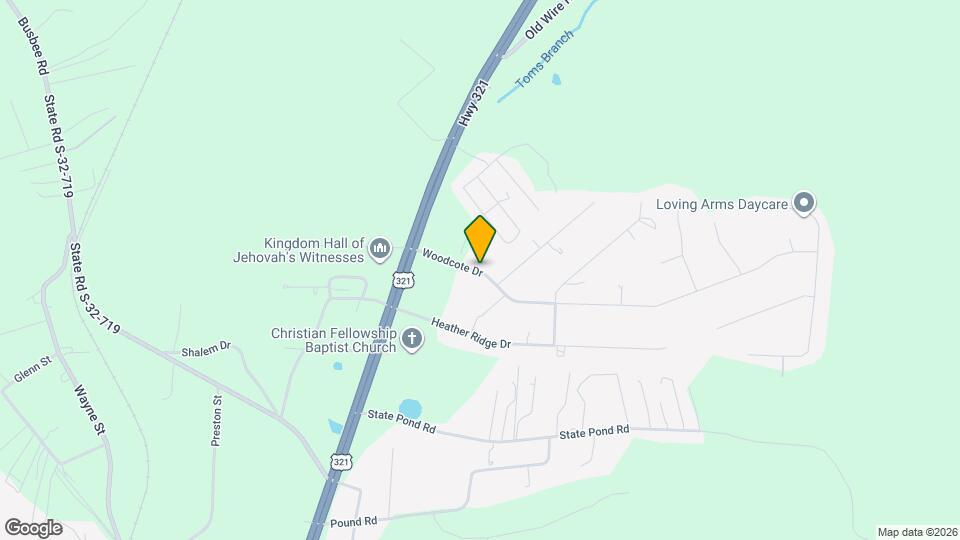 121 Woodcote Dr Map and Location Details