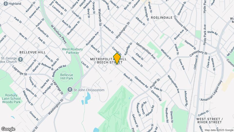 444 Beech St, Unit 1 Map and Location Details