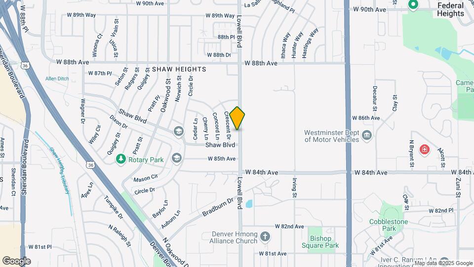 8531 Lowell Blvd Map and Location Details