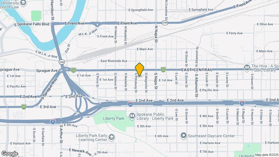 1809 E 1st Ave Map and Location Details