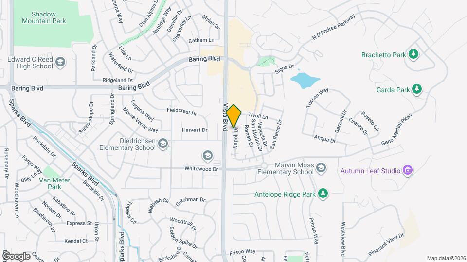 2495 Napoli Dr Map and Location Details