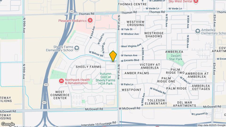 9118 W Cypress St Mapa y Detalles de la Ubicación