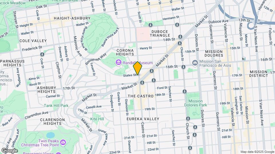 352 Castro Map and Location Details