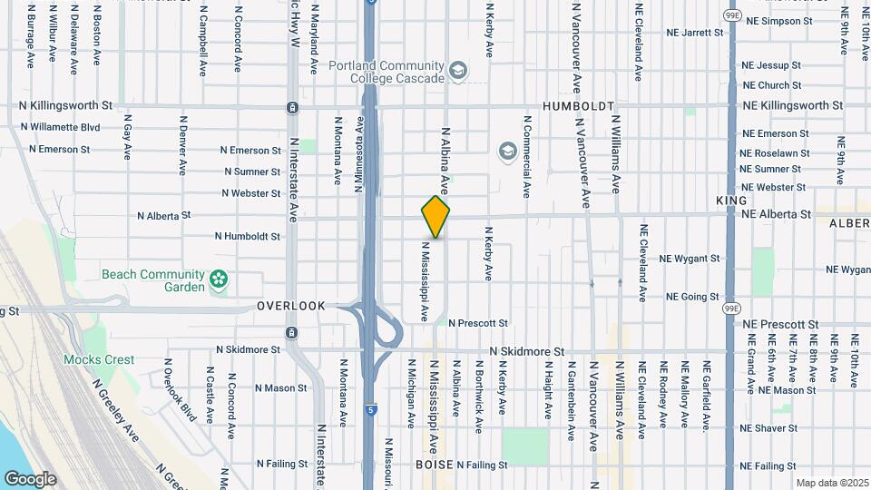 826 N Humboldt Mapa y Detalles de la Ubicación
