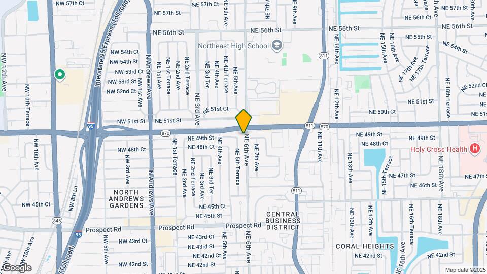 4901 NE 6th Ave Map and Location Details
