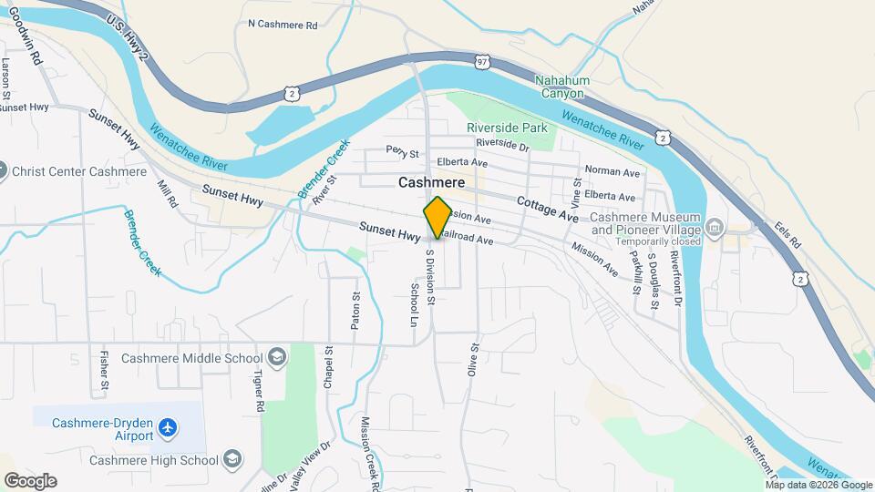 205 S Division St Map and Location Details