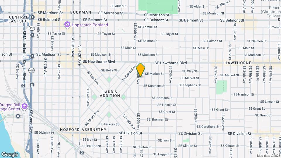 1734 SE 20th Ave Map and Location Details