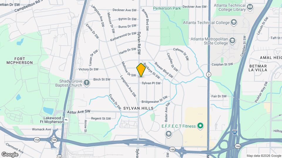 1810 Sylvan Rd SW Map and Location Details