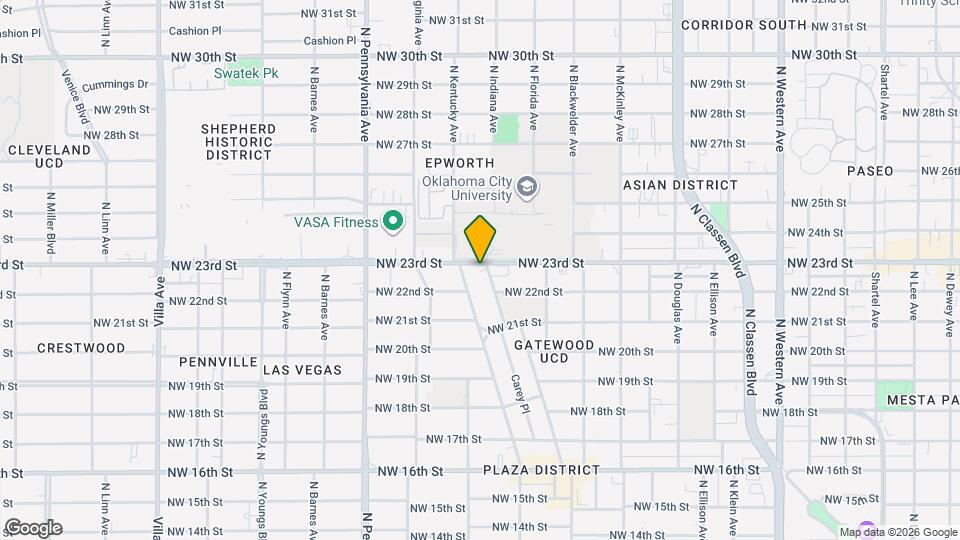 2323 1/2 N Gatewood Ave, Unit 2323 12 Map and Location Details