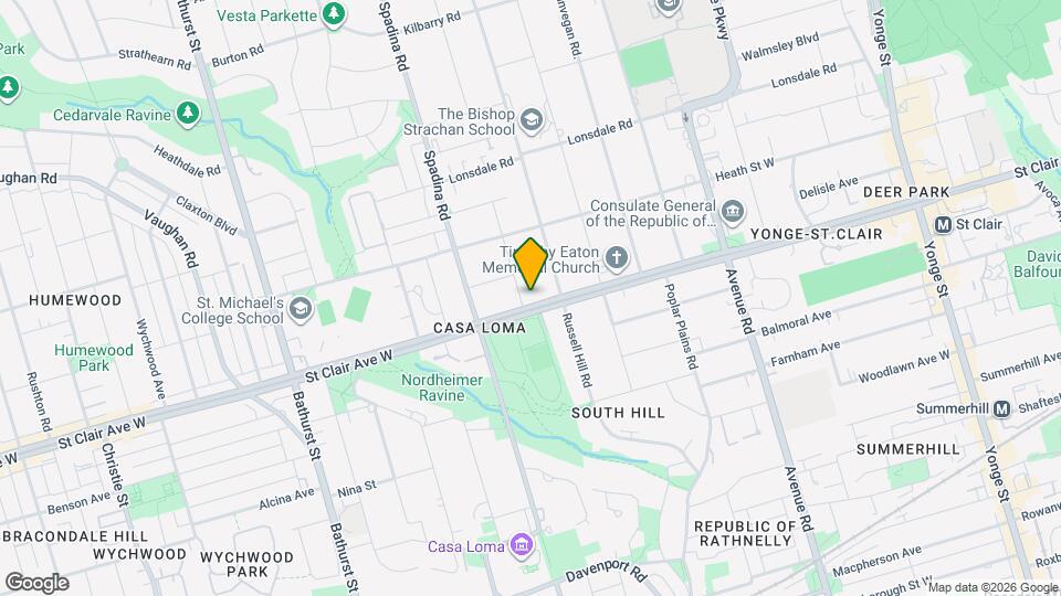 276 St Clair Ave W Map and Location Details