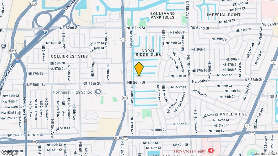 1410 NE 56th Ct Map and Location Details