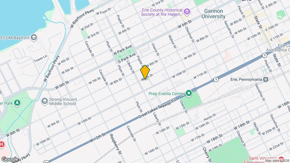 715 W 9th St Map and Location Details