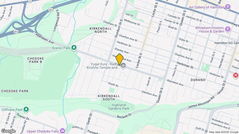 395 Aberdeen Ave Map and Location Details