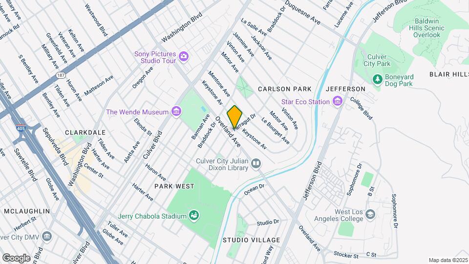 4400 Overland Ave, Unit 3 Mapa y Detalles de la Ubicación