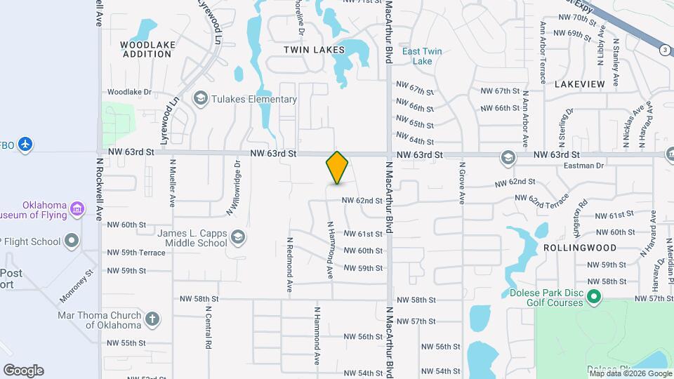 6328 N Hammond Ave Map and Location Details