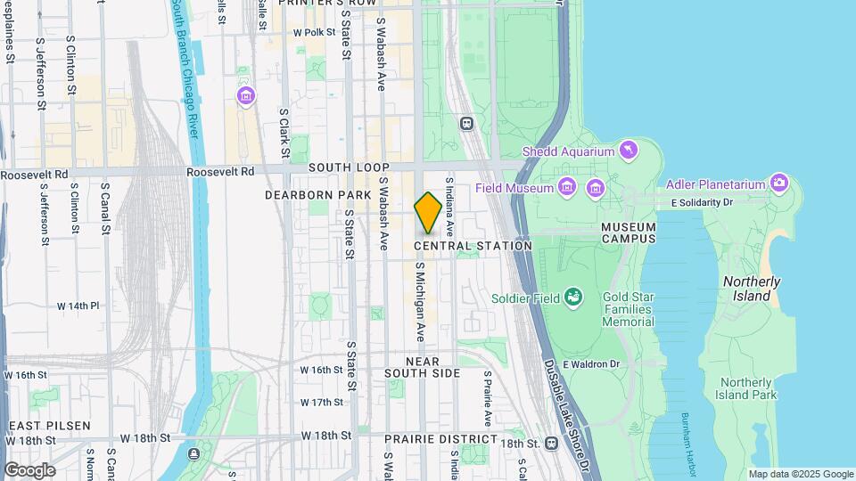 1335 S Michigan Ave Map and Location Details