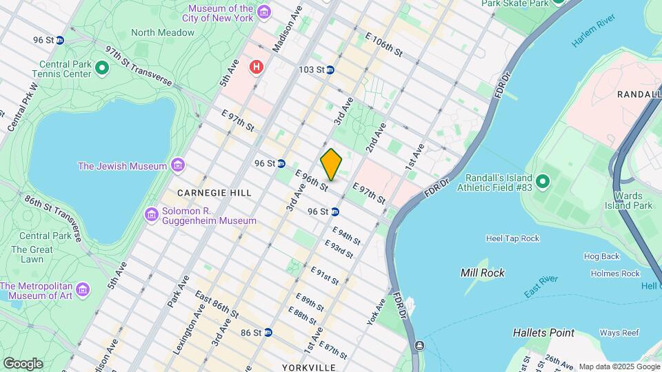 225 E 96th St Map and Location Details