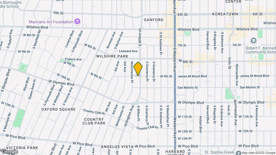 901 S Wilton Pl Mapa y Detalles de la Ubicación