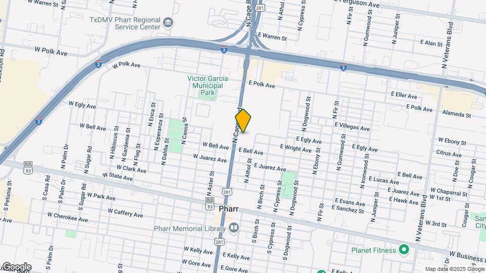 518 N Cage Blvd Map and Location Details