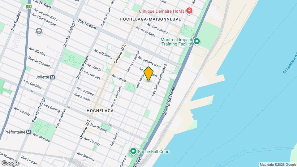 1456 Bourbonnière Av Map and Location Details