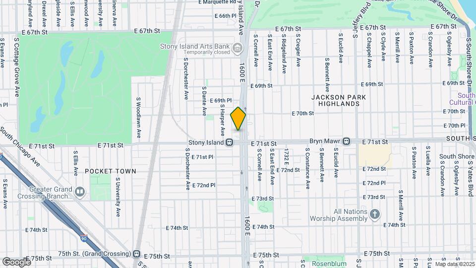 7040 S Stony Island Ave, Unit 2 Map and Location Details