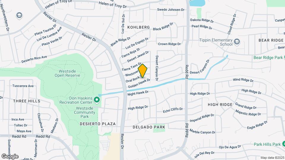7125 Golden Hawk Dr Map and Location Details