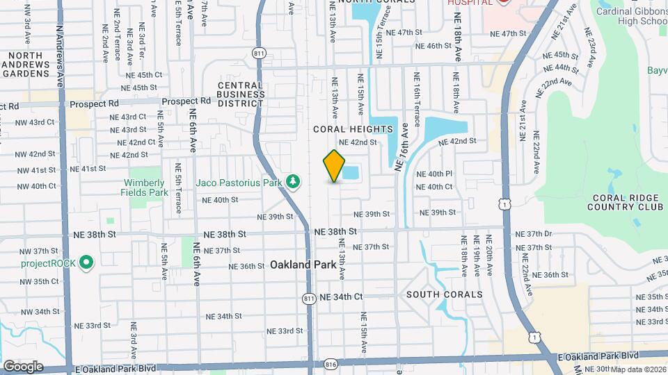 1279 NE 40th Pl Map and Location Details