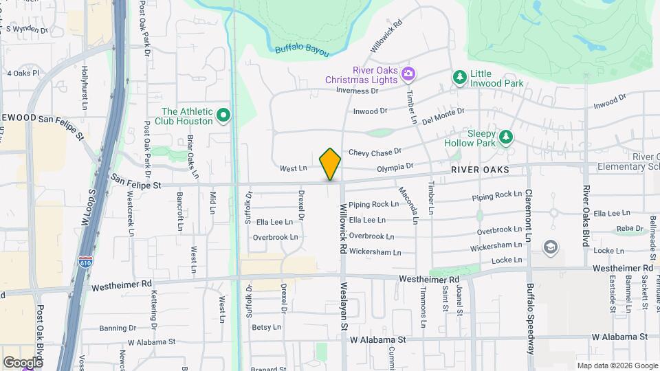 4000 Westheimer Rd Mapa y Detalles de la Ubicación