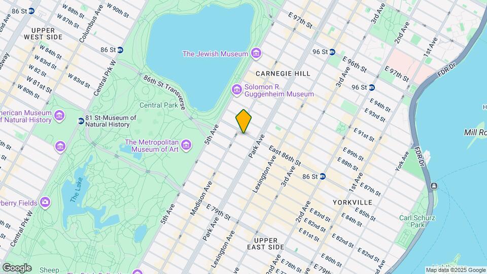 60 East 86th St Map and Location Details