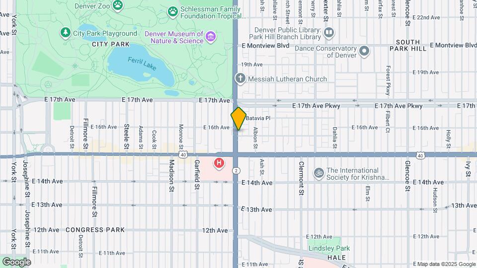 4001 E 16th Ave Map and Location Details