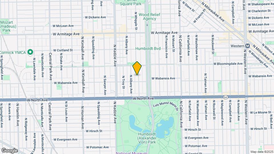 1714 N Whipple St, Unit 2 Map and Location Details