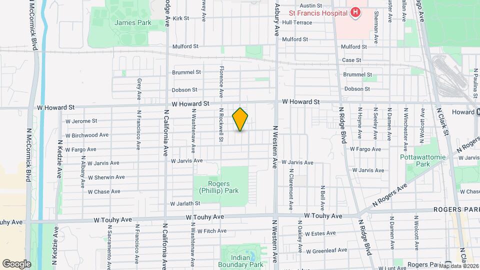 7457 N Maplewood Ave Mapa y Detalles de la Ubicación