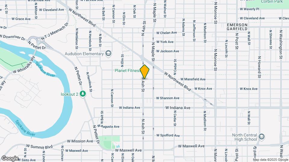 2124 N Ash St Mapa y Detalles de la Ubicación