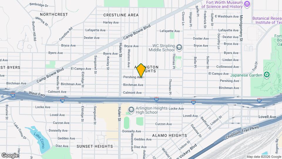 4411 Pershing Ave Map and Location Details