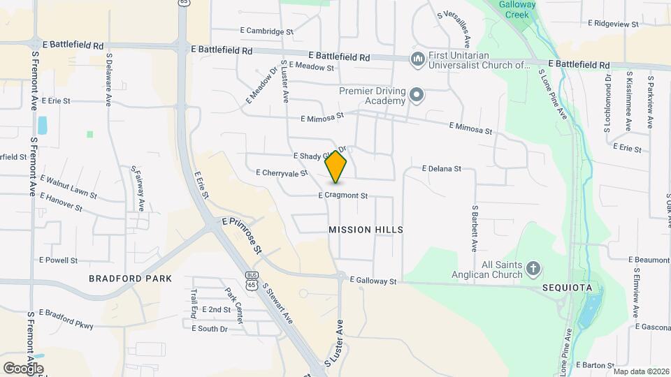 2211 E Cragmont St Map and Location Details