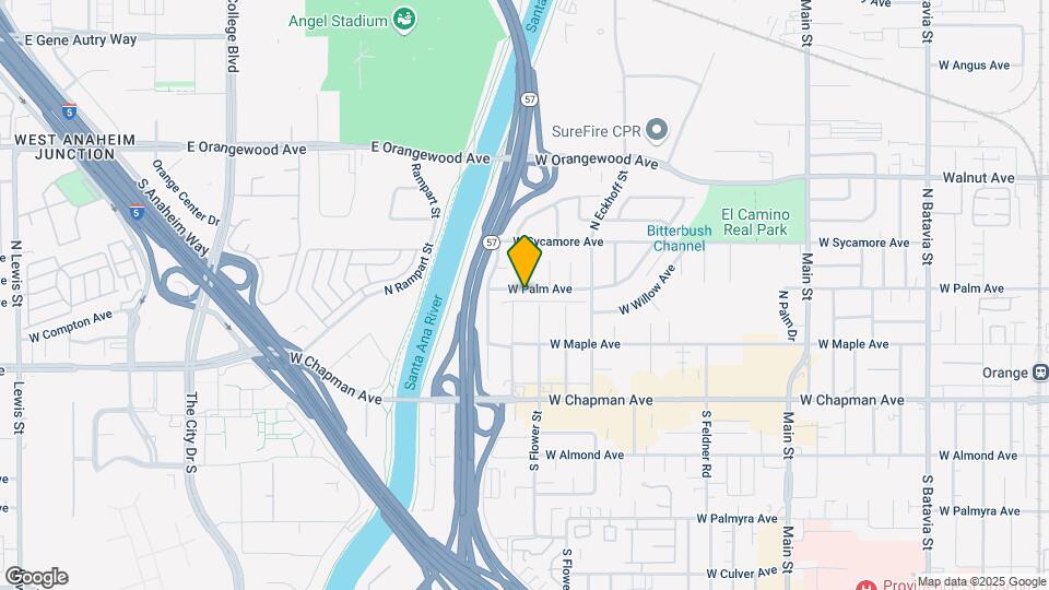 2324 W Palm Ave Map and Location Details