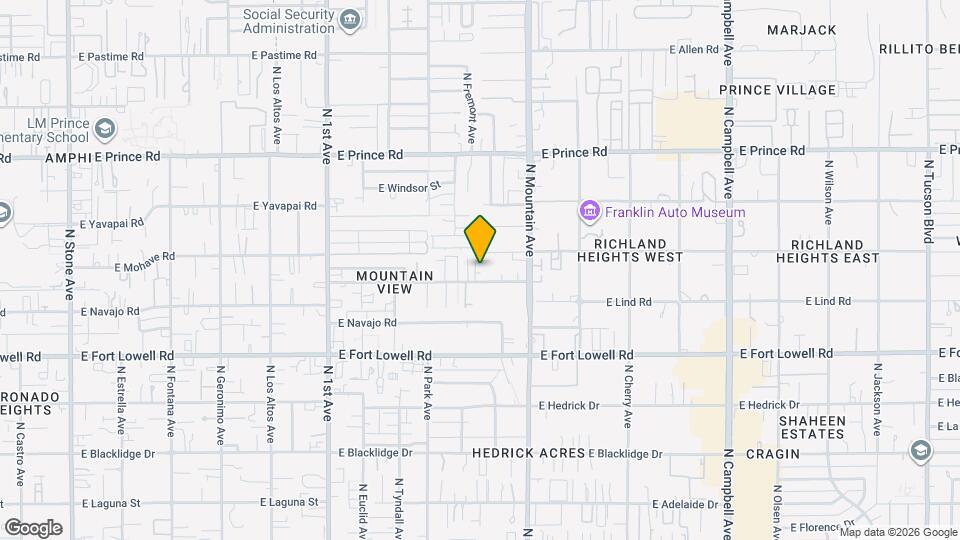 1127 E Cairn St Map and Location Details