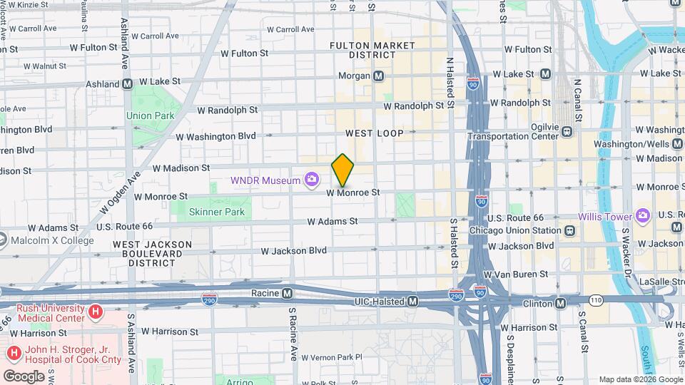 1076 W Monroe St Map and Location Details