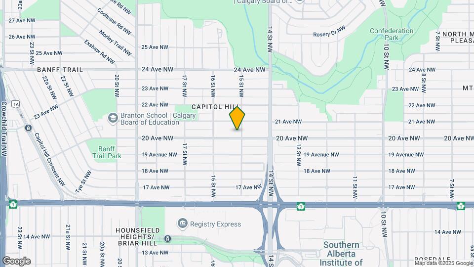 1608 20 Av NW Map and Location Details