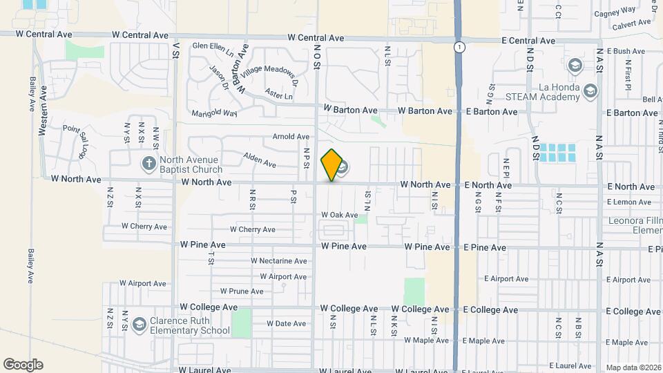 926 Oleander St Map and Location Details