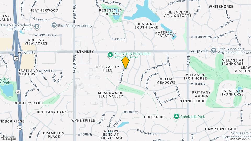 15143 Lamar Ave Map and Location Details