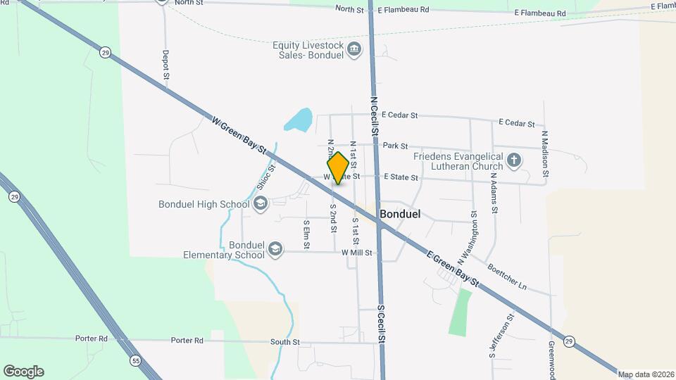 213 W Green Bay St, Unit #1 Mapa y Detalles de la Ubicación