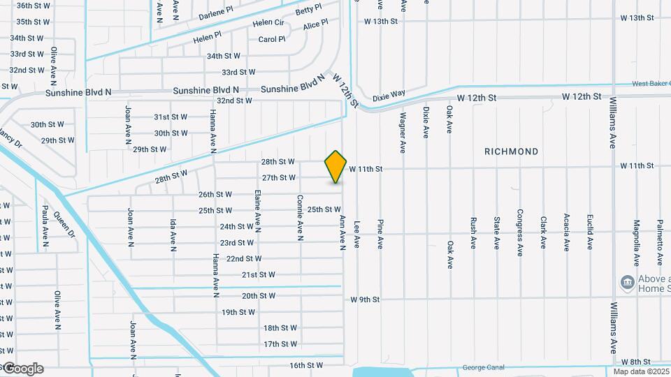 2502 26th St W Map and Location Details