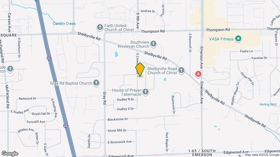 5343 S Linwood Ave Map and Location Details