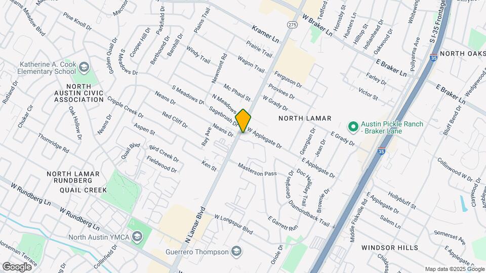 10401 N Lamar Blvd Map and Location Details